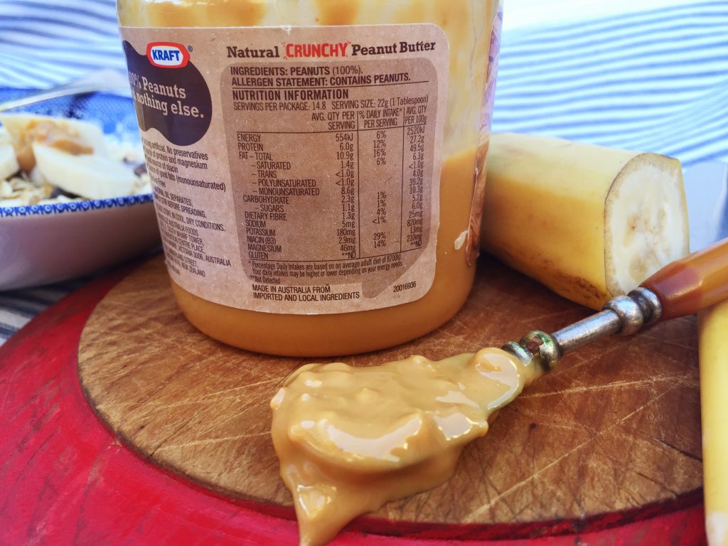 Kraft Natural Crunchy Peanut Butter back